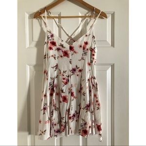 White Floral Spaghetti Strap Dress - Forever 21